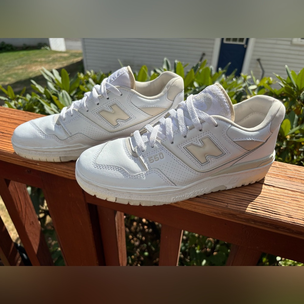New Balance 550 Womens silver birch size 10